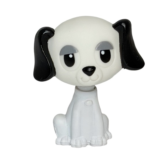 Mannix Other - 1997 Mannix Puppy Surprise Dog Figure Black White Bobble Head Puppy Vintage 90s